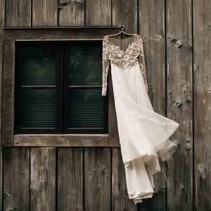 wedding dress hanger bhldn